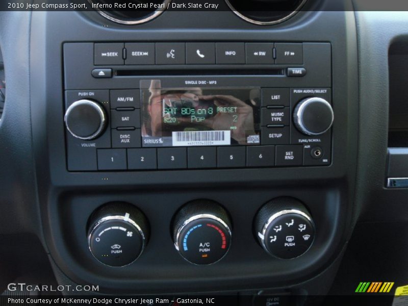 Inferno Red Crystal Pearl / Dark Slate Gray 2010 Jeep Compass Sport