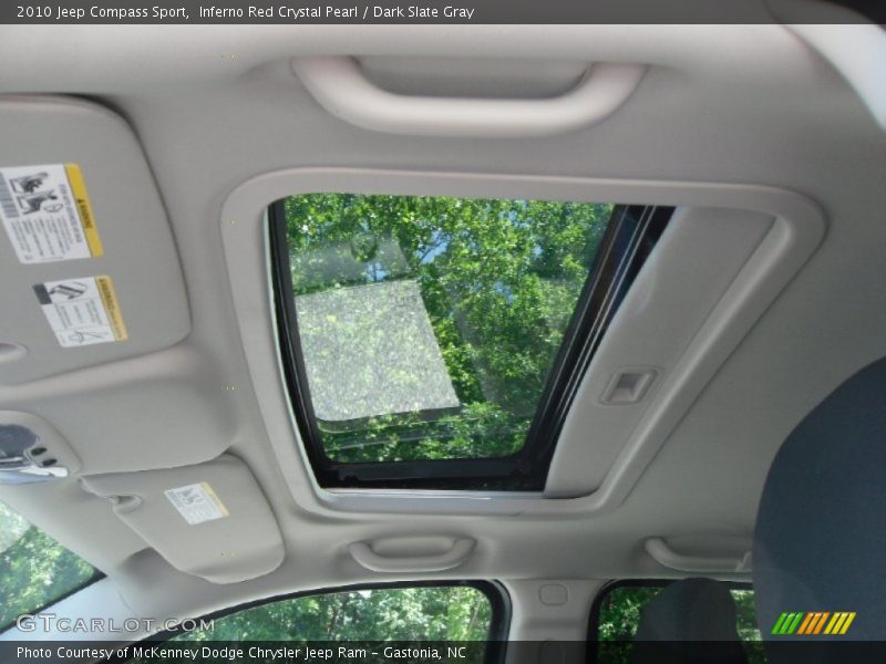 Inferno Red Crystal Pearl / Dark Slate Gray 2010 Jeep Compass Sport