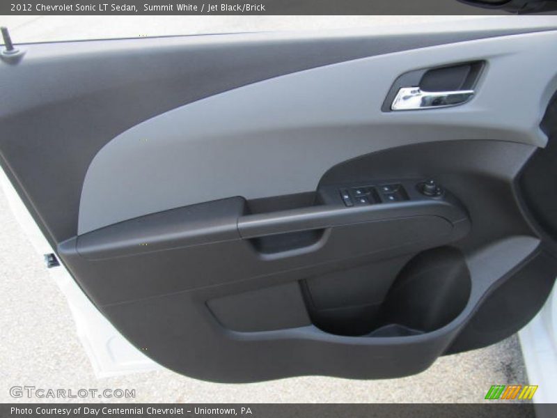 Summit White / Jet Black/Brick 2012 Chevrolet Sonic LT Sedan