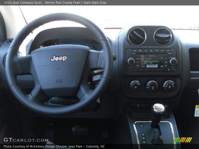 Inferno Red Crystal Pearl / Dark Slate Gray 2010 Jeep Compass Sport