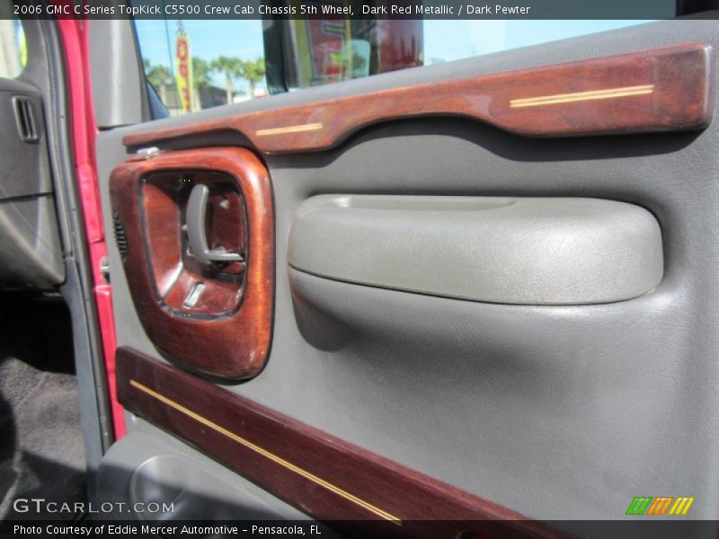 Dark Red Metallic / Dark Pewter 2006 GMC C Series TopKick C5500 Crew Cab Chassis 5th Wheel