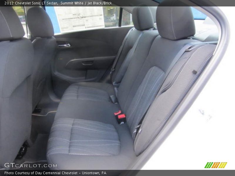 Summit White / Jet Black/Brick 2012 Chevrolet Sonic LT Sedan