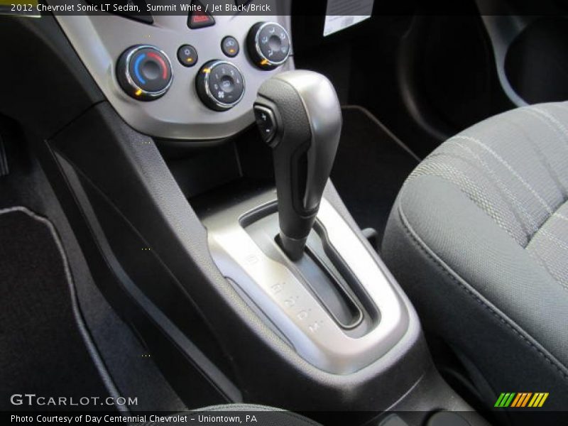 Summit White / Jet Black/Brick 2012 Chevrolet Sonic LT Sedan