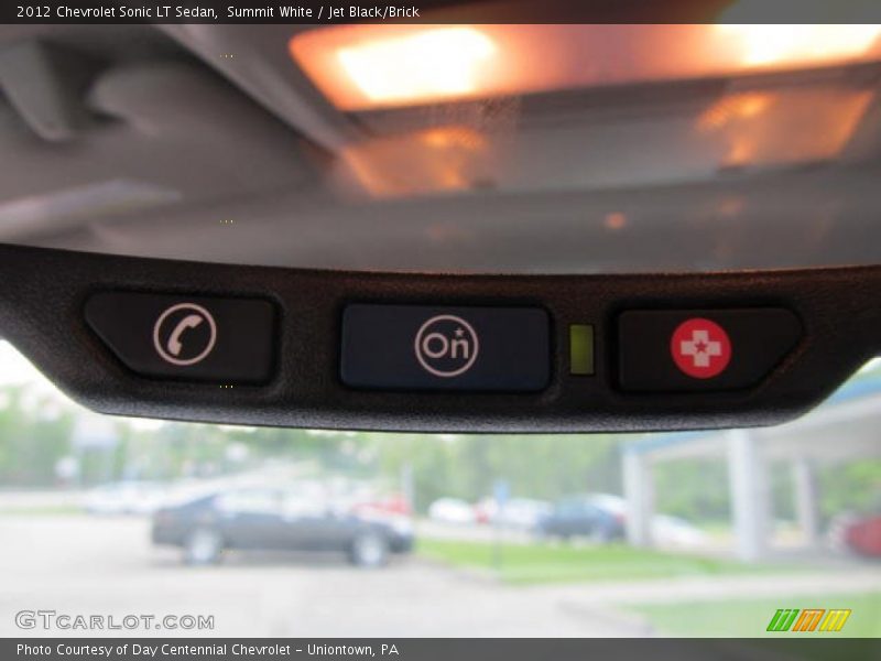 Summit White / Jet Black/Brick 2012 Chevrolet Sonic LT Sedan
