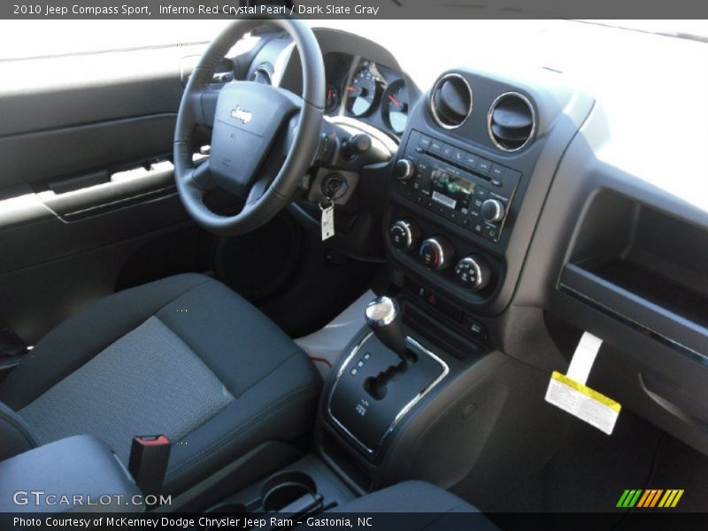 Inferno Red Crystal Pearl / Dark Slate Gray 2010 Jeep Compass Sport