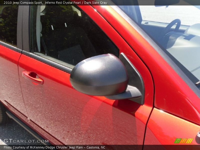 Inferno Red Crystal Pearl / Dark Slate Gray 2010 Jeep Compass Sport