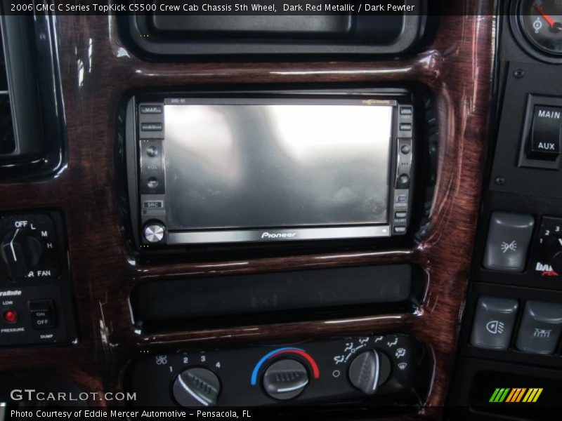 Dark Red Metallic / Dark Pewter 2006 GMC C Series TopKick C5500 Crew Cab Chassis 5th Wheel
