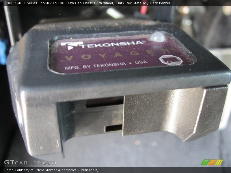 Dark Red Metallic / Dark Pewter 2006 GMC C Series TopKick C5500 Crew Cab Chassis 5th Wheel