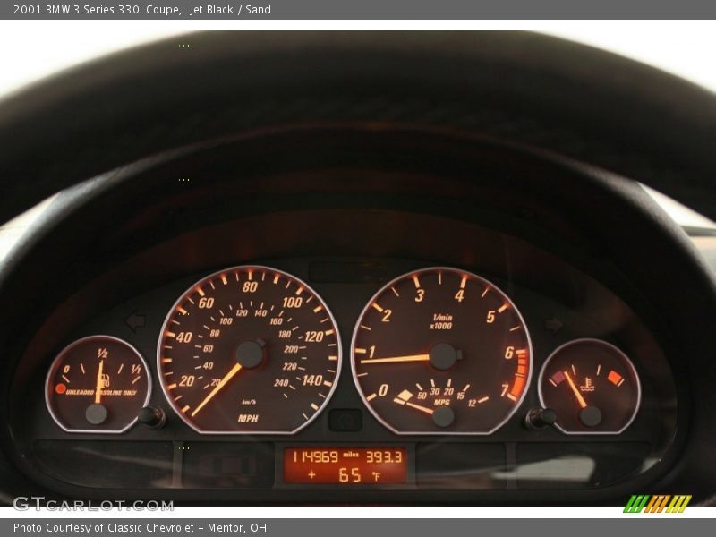 Jet Black / Sand 2001 BMW 3 Series 330i Coupe
