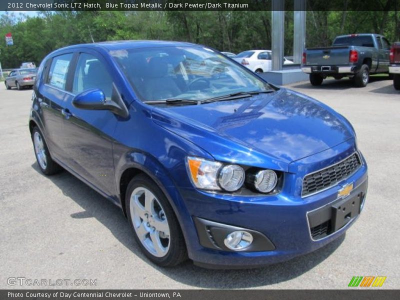 Blue Topaz Metallic / Dark Pewter/Dark Titanium 2012 Chevrolet Sonic LTZ Hatch
