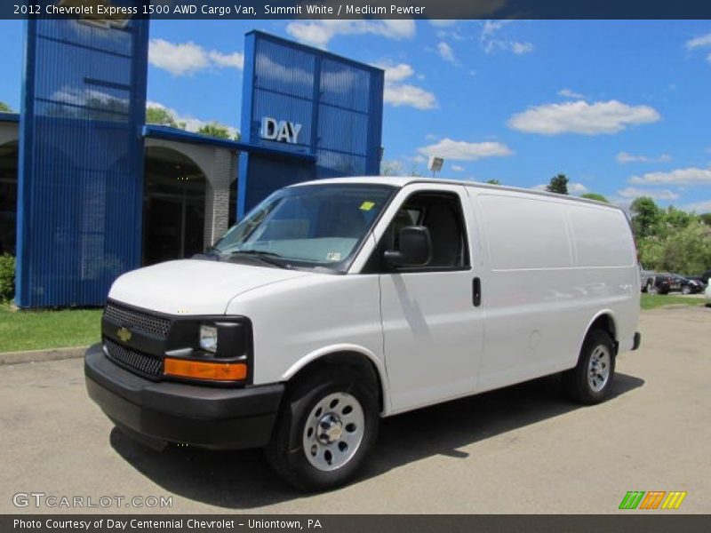Summit White / Medium Pewter 2012 Chevrolet Express 1500 AWD Cargo Van