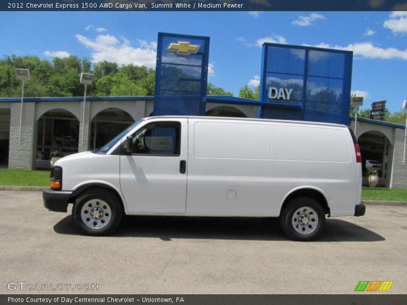 Summit White / Medium Pewter 2012 Chevrolet Express 1500 AWD Cargo Van
