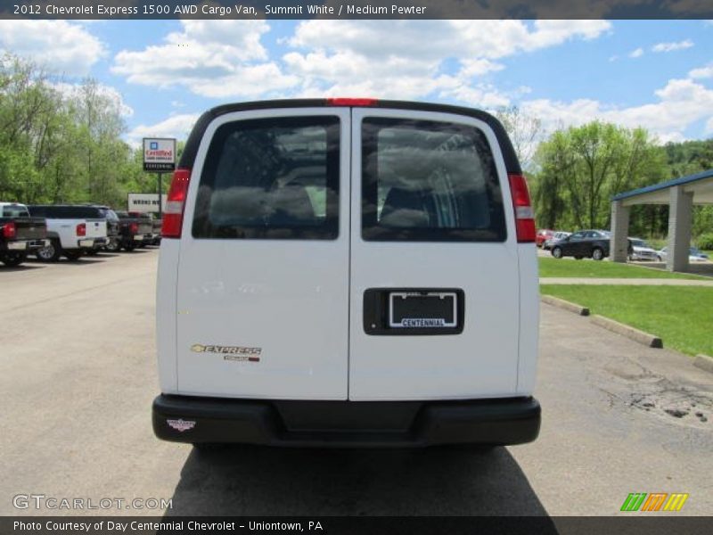 Summit White / Medium Pewter 2012 Chevrolet Express 1500 AWD Cargo Van