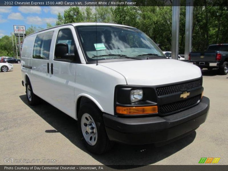 Summit White / Medium Pewter 2012 Chevrolet Express 1500 AWD Cargo Van