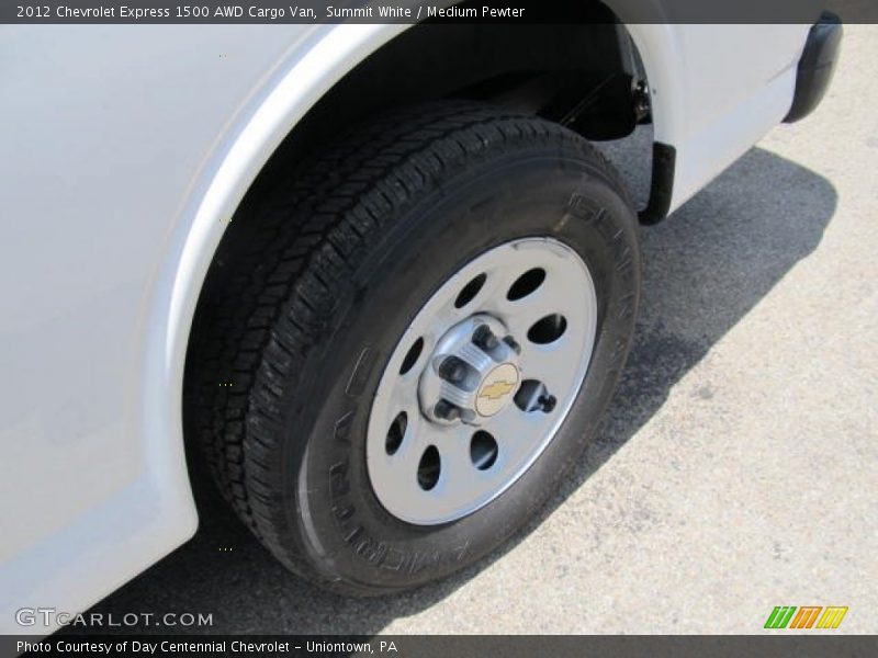 Summit White / Medium Pewter 2012 Chevrolet Express 1500 AWD Cargo Van