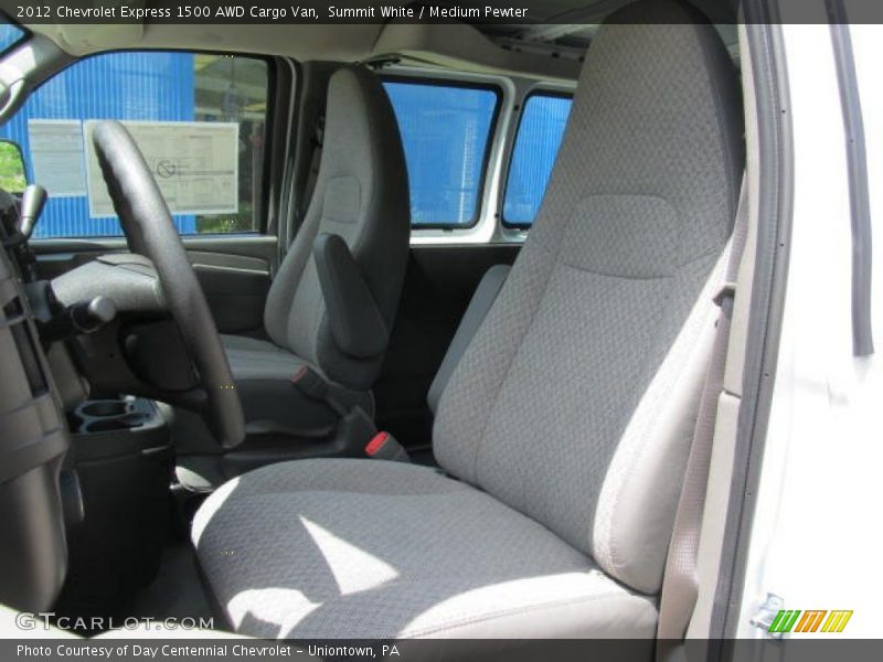 Summit White / Medium Pewter 2012 Chevrolet Express 1500 AWD Cargo Van