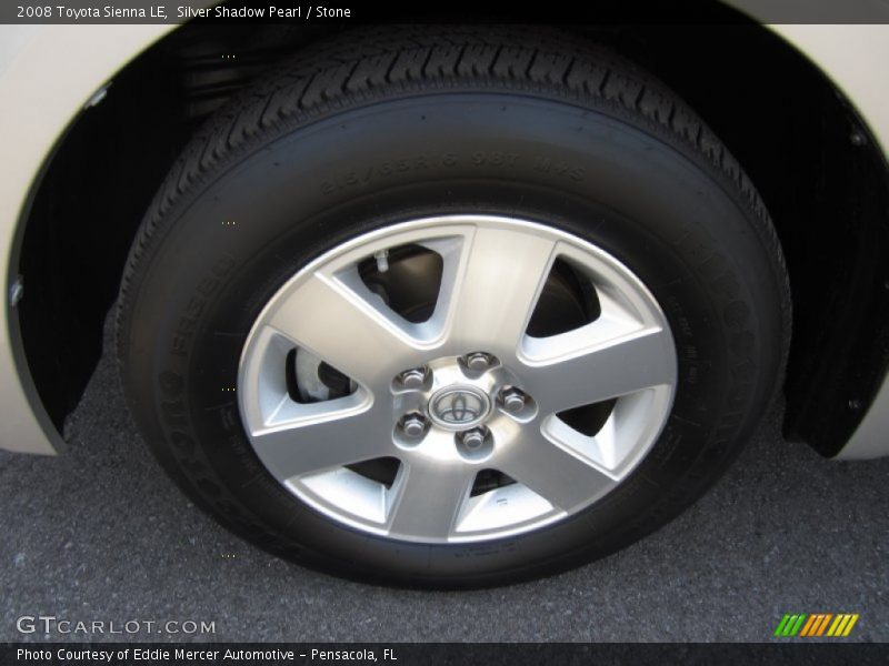 Silver Shadow Pearl / Stone 2008 Toyota Sienna LE