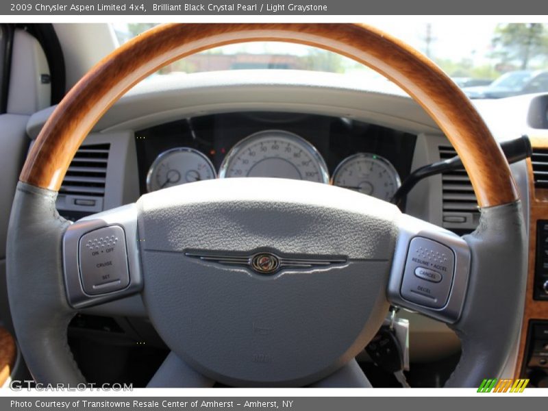 Brilliant Black Crystal Pearl / Light Graystone 2009 Chrysler Aspen Limited 4x4
