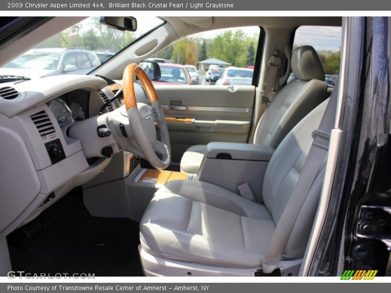 Brilliant Black Crystal Pearl / Light Graystone 2009 Chrysler Aspen Limited 4x4