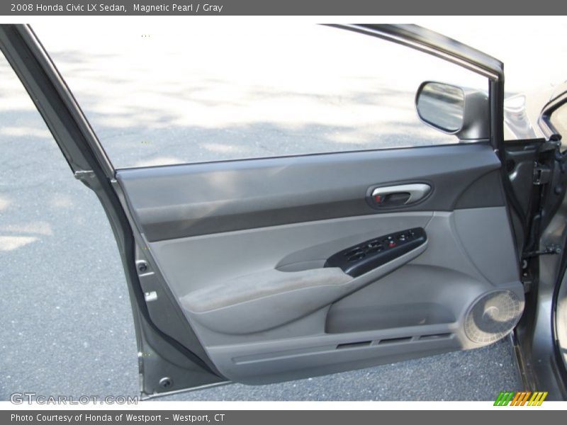 Magnetic Pearl / Gray 2008 Honda Civic LX Sedan
