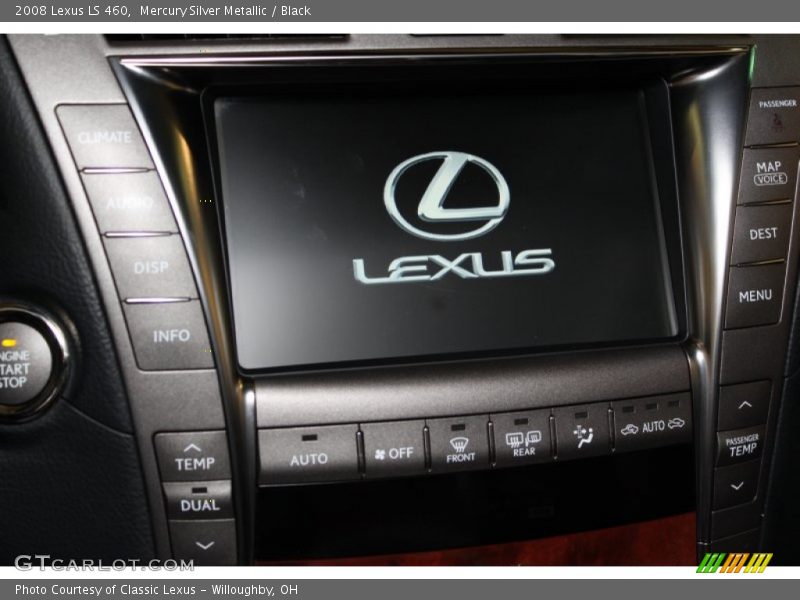 Mercury Silver Metallic / Black 2008 Lexus LS 460