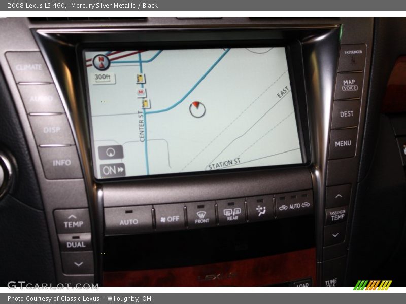 Mercury Silver Metallic / Black 2008 Lexus LS 460