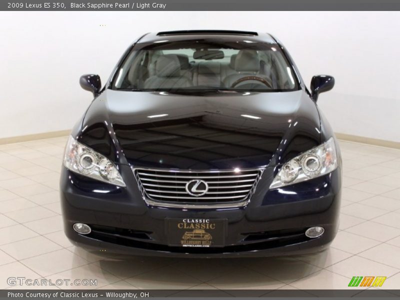 Black Sapphire Pearl / Light Gray 2009 Lexus ES 350