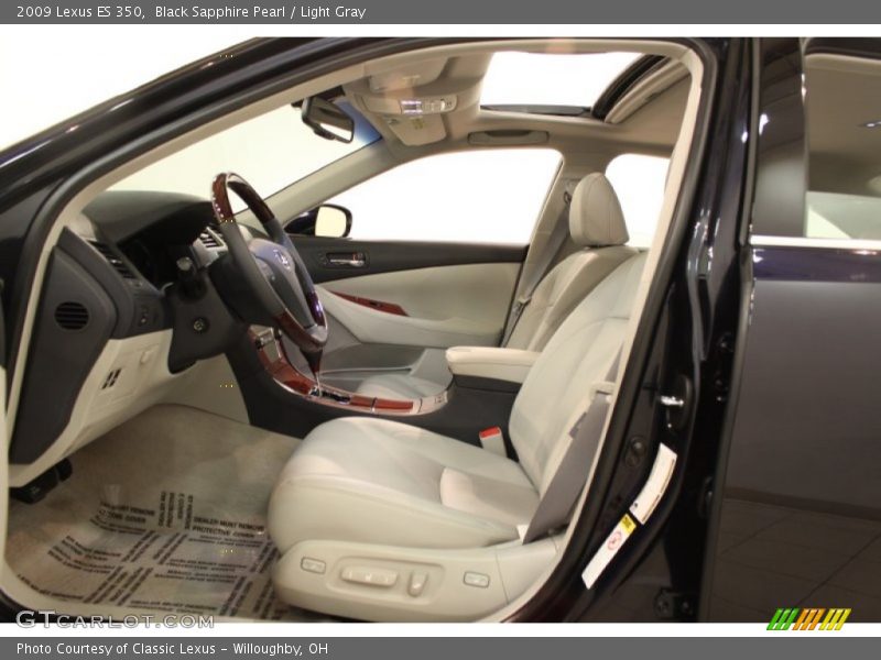 Black Sapphire Pearl / Light Gray 2009 Lexus ES 350