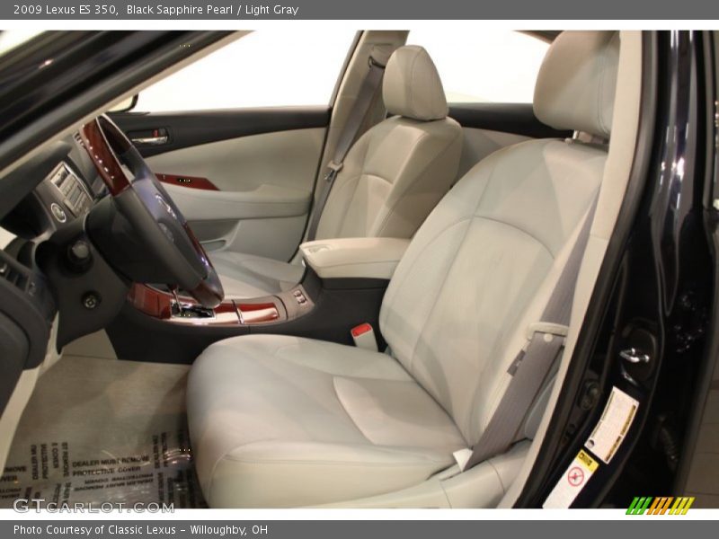 Black Sapphire Pearl / Light Gray 2009 Lexus ES 350