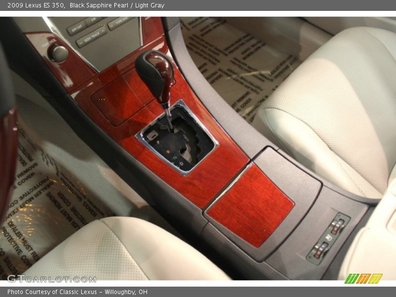 Black Sapphire Pearl / Light Gray 2009 Lexus ES 350
