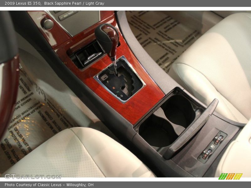 Black Sapphire Pearl / Light Gray 2009 Lexus ES 350