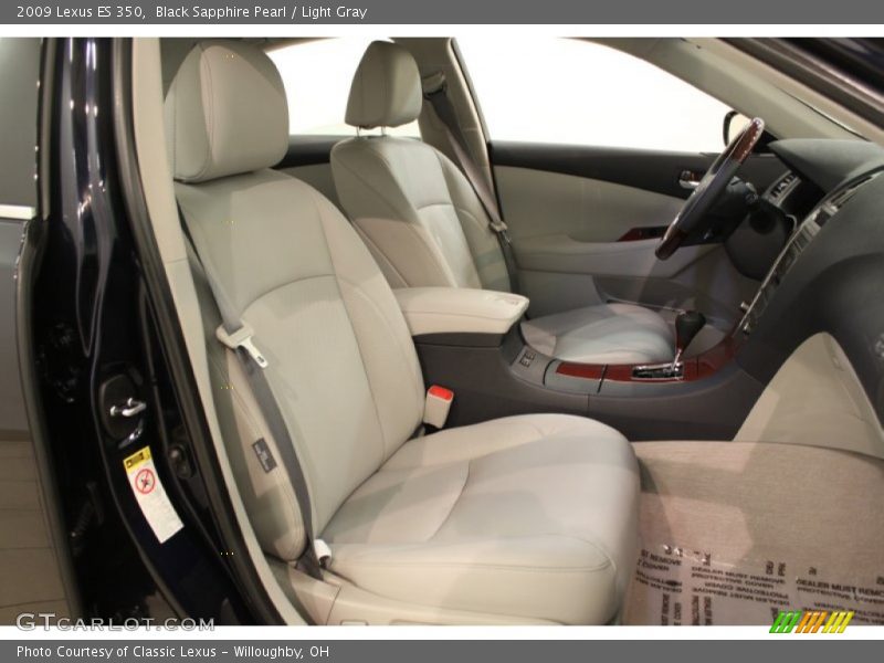 Black Sapphire Pearl / Light Gray 2009 Lexus ES 350