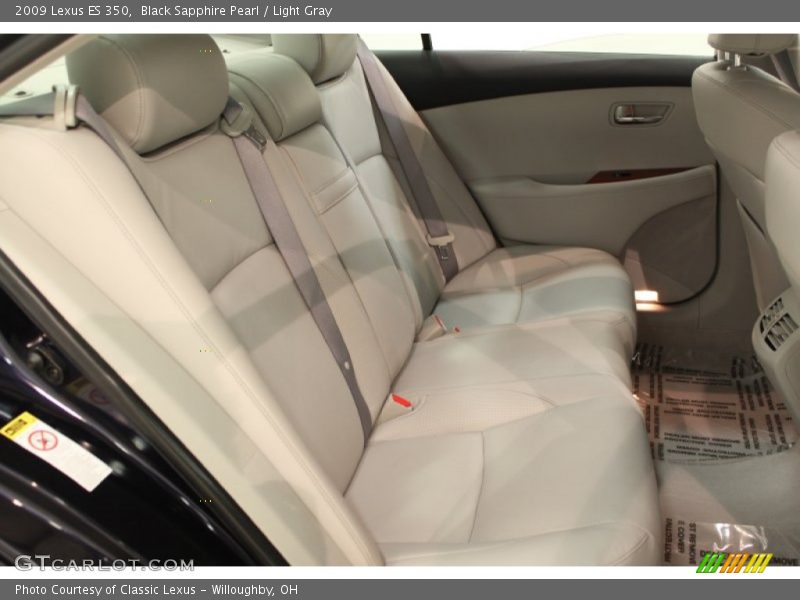 Black Sapphire Pearl / Light Gray 2009 Lexus ES 350