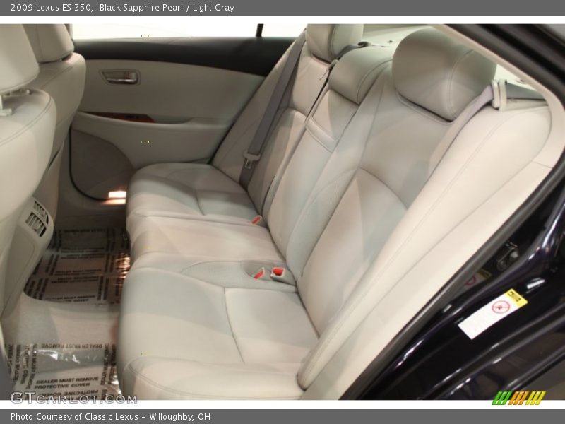 Black Sapphire Pearl / Light Gray 2009 Lexus ES 350