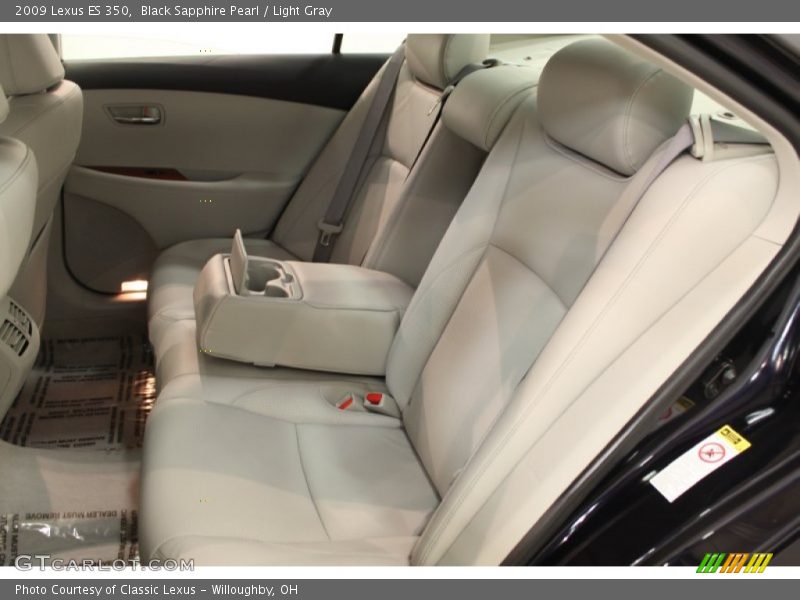Black Sapphire Pearl / Light Gray 2009 Lexus ES 350