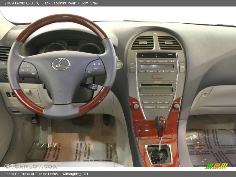 Black Sapphire Pearl / Light Gray 2009 Lexus ES 350
