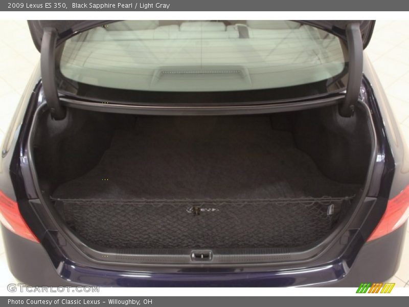 Black Sapphire Pearl / Light Gray 2009 Lexus ES 350