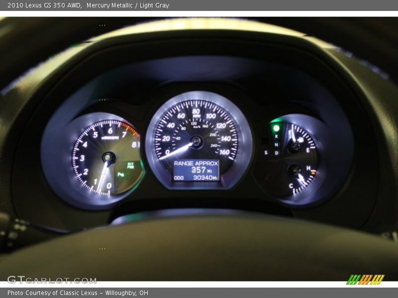 Mercury Metallic / Light Gray 2010 Lexus GS 350 AWD