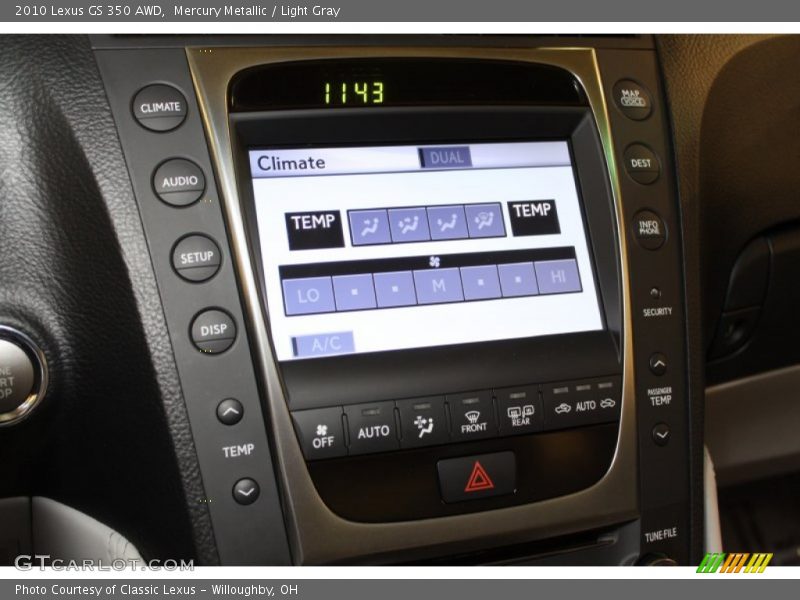 Mercury Metallic / Light Gray 2010 Lexus GS 350 AWD