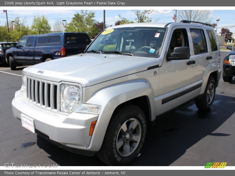 Light Graystone Pearl / Pastel Slate Gray 2008 Jeep Liberty Sport 4x4