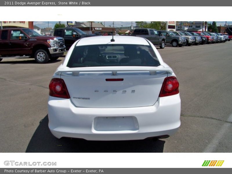 Stone White / Black 2011 Dodge Avenger Express