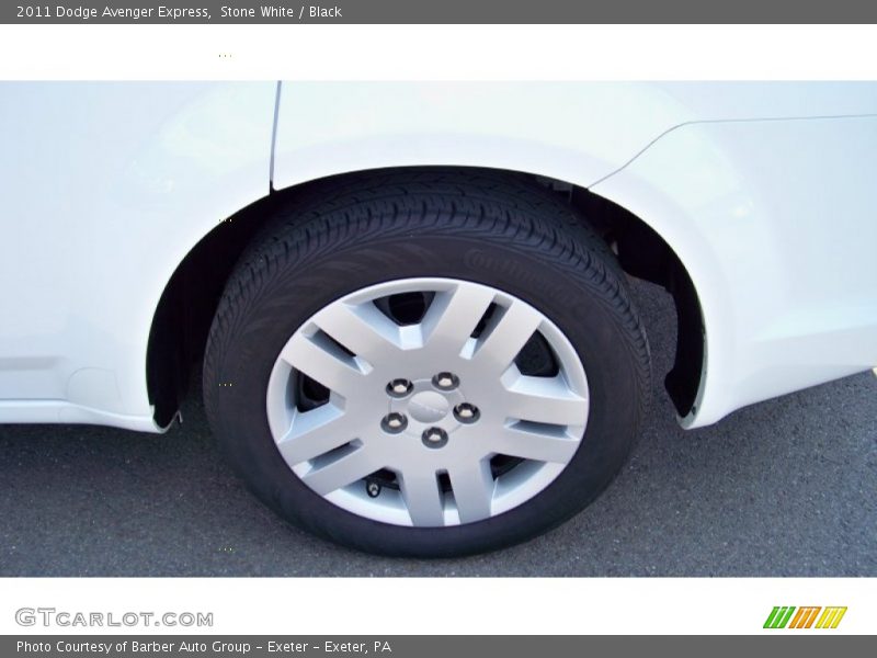 Stone White / Black 2011 Dodge Avenger Express
