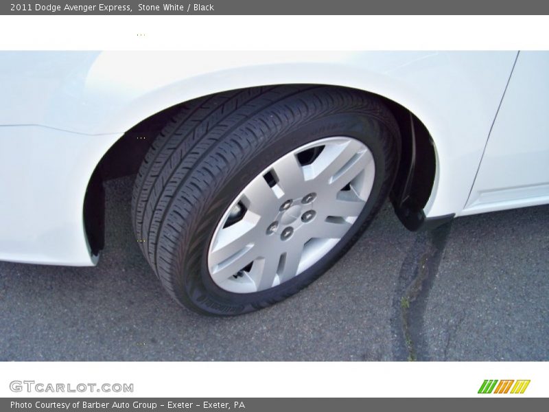 Stone White / Black 2011 Dodge Avenger Express