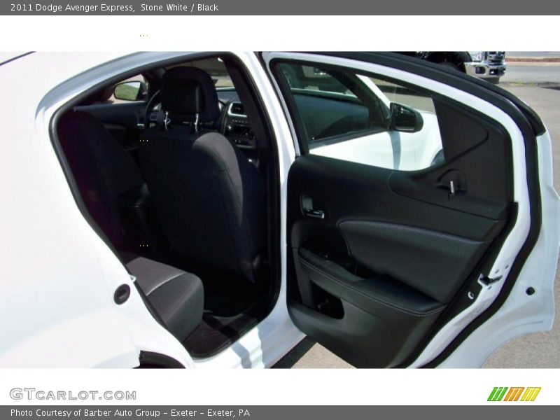 Stone White / Black 2011 Dodge Avenger Express