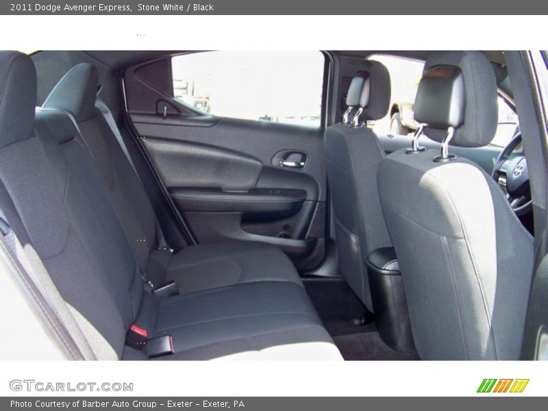 Stone White / Black 2011 Dodge Avenger Express