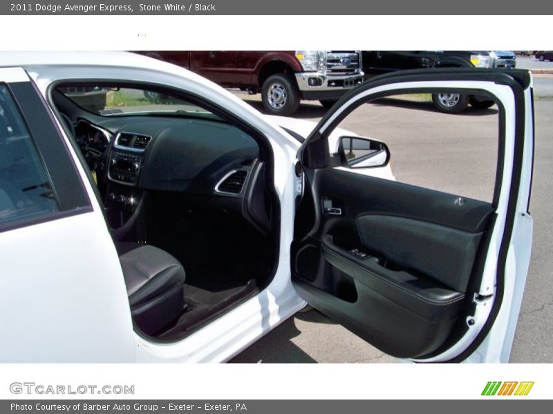 Stone White / Black 2011 Dodge Avenger Express