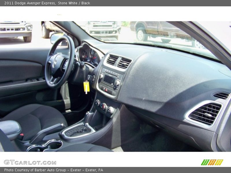 Stone White / Black 2011 Dodge Avenger Express