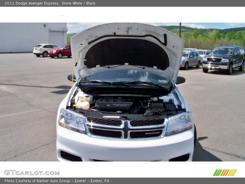 Stone White / Black 2011 Dodge Avenger Express