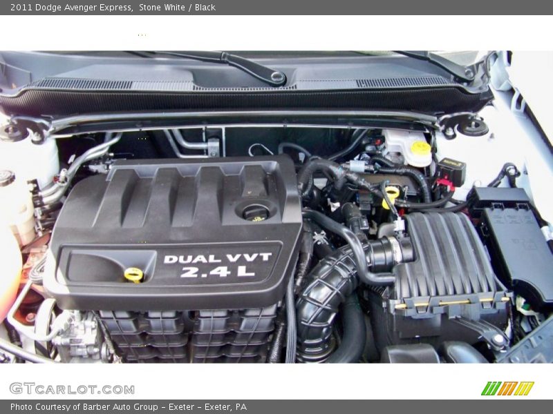 Stone White / Black 2011 Dodge Avenger Express