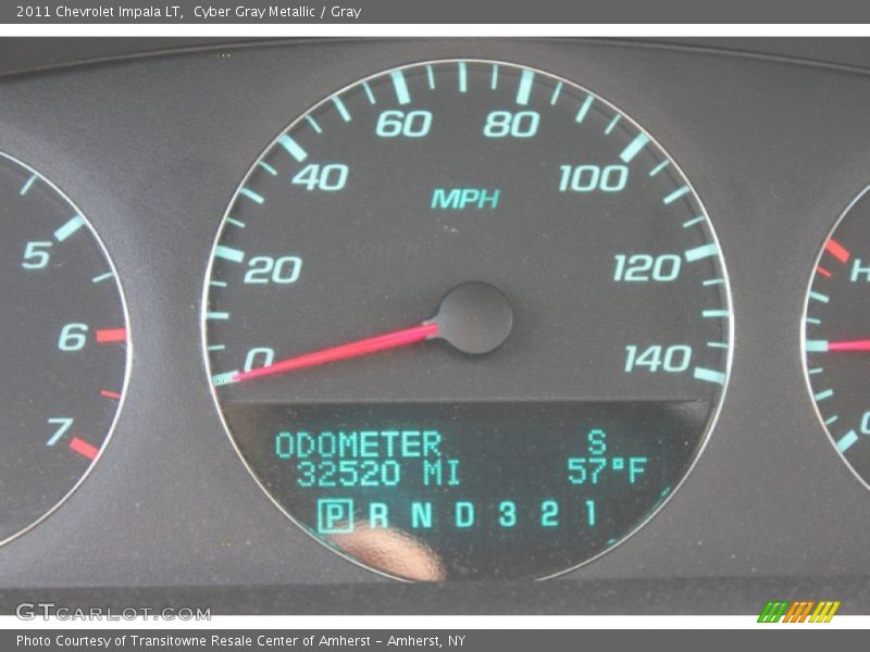 Cyber Gray Metallic / Gray 2011 Chevrolet Impala LT